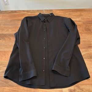 Lululemon XL Black Button Up